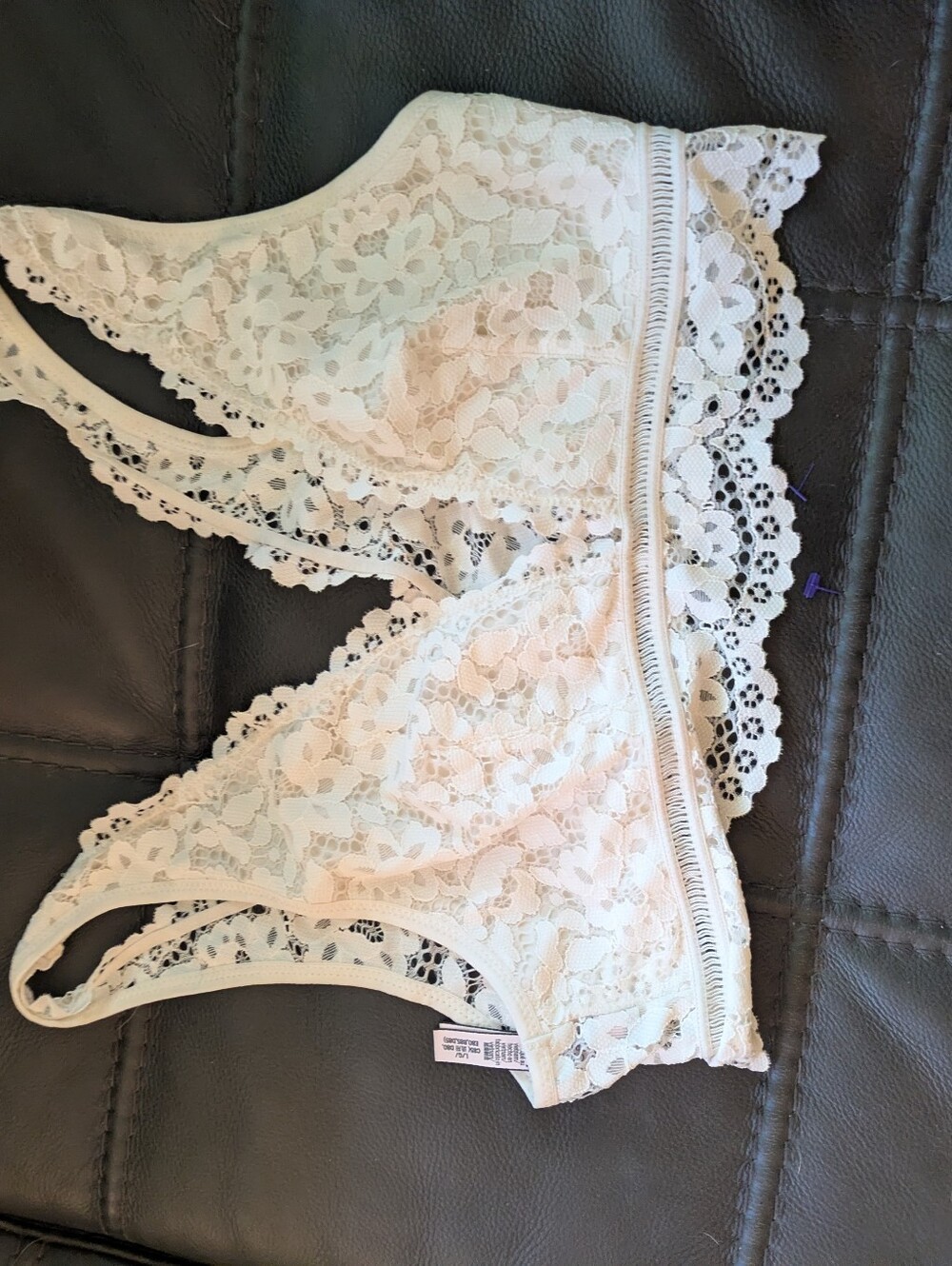Victoria's Secret Cream Lace Bralette
